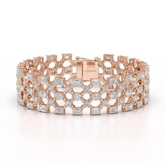 18.3 CT Multi Shape Lab Diamond Bracelet Jama Jewels