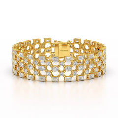 18.3 CT Multi Shape Lab Diamond Bracelet Jama Jewels
