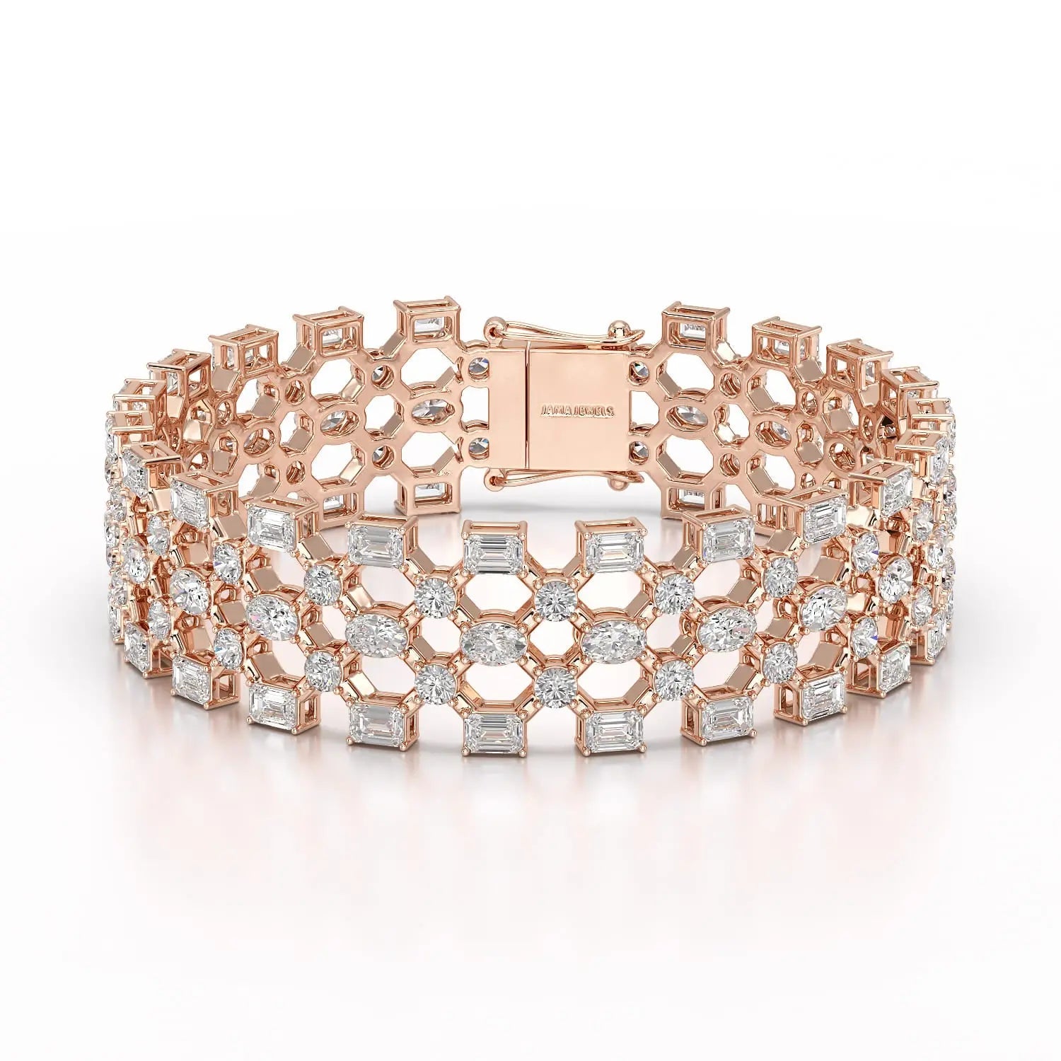18.3 CT Multi Shape Lab Diamond Bracelet Jama Jewels