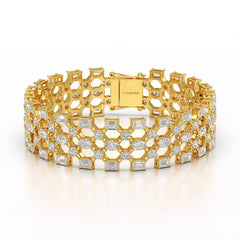 18.3 CT Multi Shape Lab Diamond Bracelet Jama Jewels