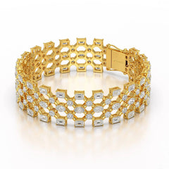 18.3 CT Multi Shape Lab Diamond Bracelet Jama Jewels