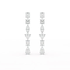 7.99 CT Lab Diamond Dangle Drop Earring