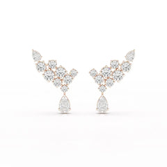 5.8 CT Lab Diamond Dangle Earrings
