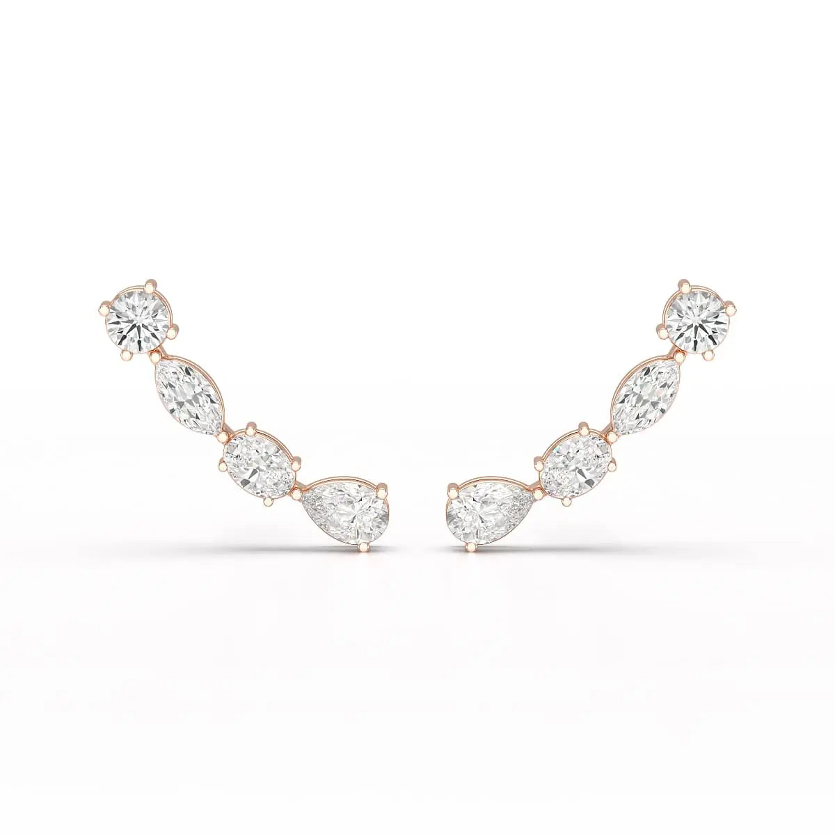 0.39 CT Lab Diamond Multi shape Earring