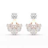 4.6 CT Lab Diamond Pear Cut Drop Earring