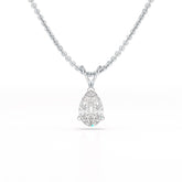 1 Carat Pear Shape Lab Diamond Pendant