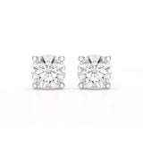 1 Carat Studs Lab Diamond Round Earrings