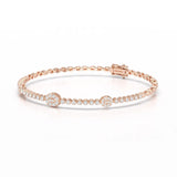 Lab Diamond Simple Round Cut 1.07 CT Bracelet