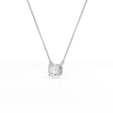 1 CT Cushion Solitaire Lab Grown Diamond Pendant