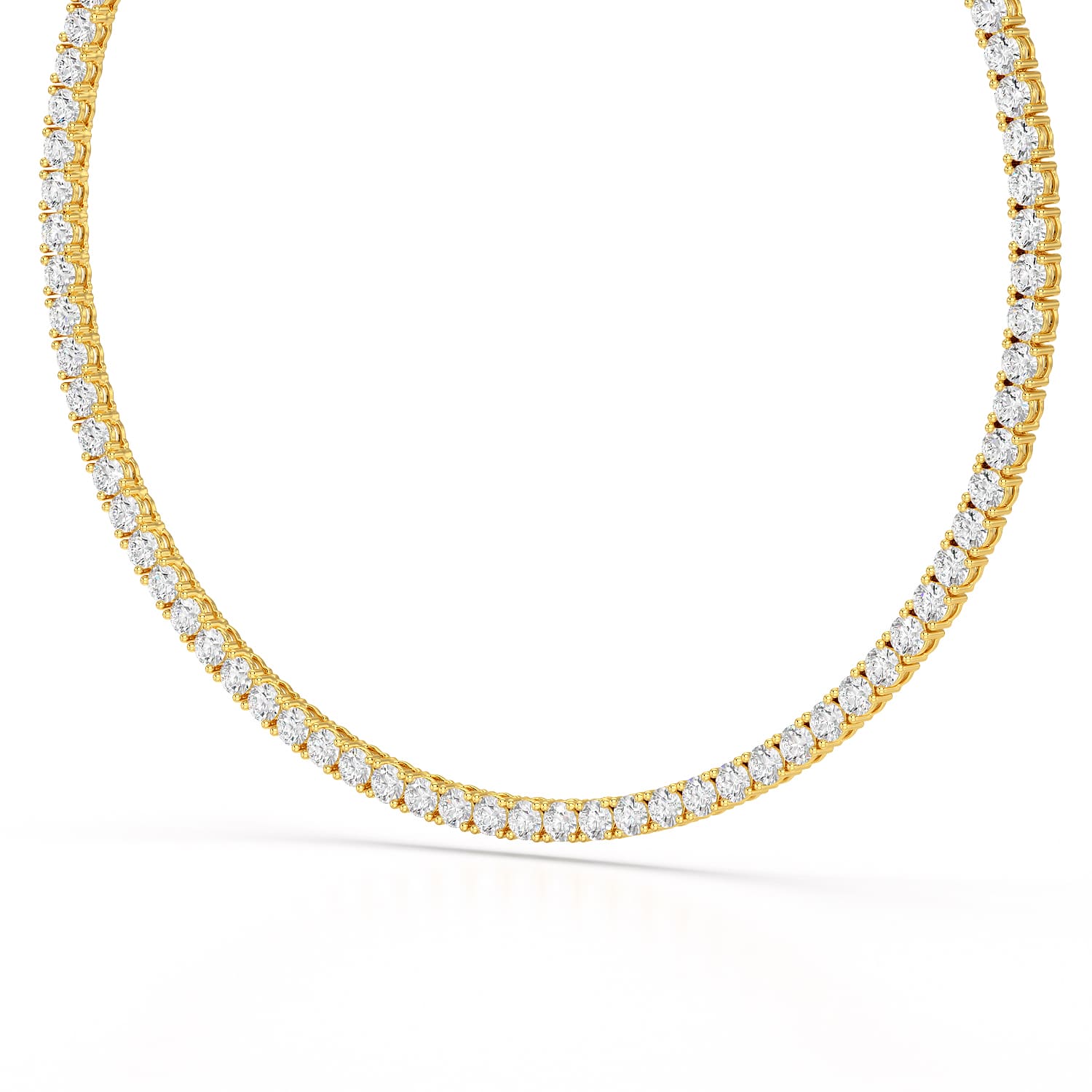 30.32 CT Lab Diamond Riviere Necklace - Jama Jewels