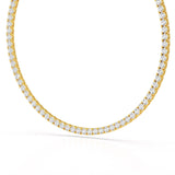 30.32 CT Lab Diamond Riviere Necklace - Jama Jewels