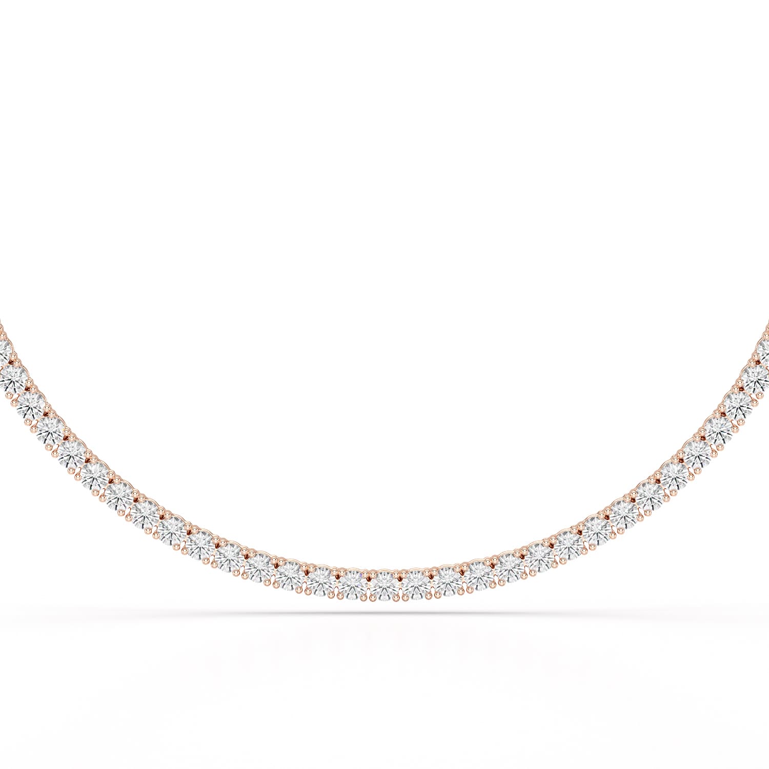 30.32 CT Lab Diamond Riviere Necklace - Jama Jewels