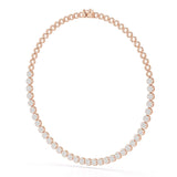6.77 Carat Lab Diamond Riviere Necklace
