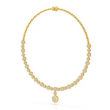 4.59 Carat Lab Grown Diamond Round Shape Necklace