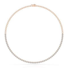 3.8 CT Lab Diamond Tennis Necklace Jama Jewels