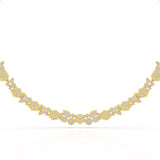 4.1 Carat Lab Diamond Petal Necklace