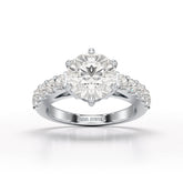 Lab Diamond 3.74 CT Round Cut Wedding Ring - Jama Jewels
