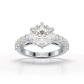 Lab Diamond 3.74 CT Round Cut Wedding Ring - Jama Jewels