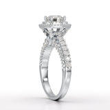 White Gold 2.3 CT Lab Diamond Engagement Ring - Jama Jewels