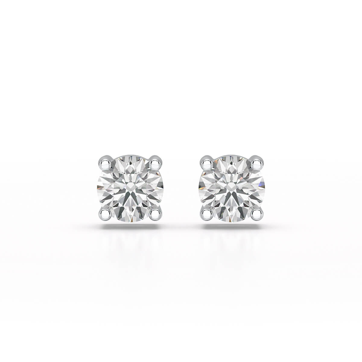 0.84 CT Lab Created Diamond Stud Earrings - Jama Jewels