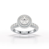 White Gold 2.3 CT Lab Diamond Engagement Ring - Jama Jewels