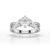 1 CT Solitaire Lab Diamond Engagement Ring - Jama Jewels