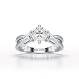1 CT Solitaire Lab Diamond Engagement Ring - Jama Jewels