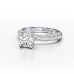 Classic Round Cut 1.77 CT Lab Diamond Ring Jama Jewels
