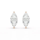 1 CT Marquise Stud Lab Diamond Earrings
