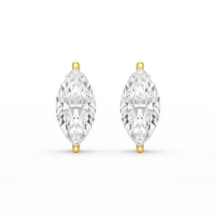 1 CT Marquise Stud Lab Diamond Earrings