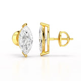 1 CT Marquise Stud Lab Diamond Earrings
