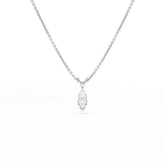 1 CT Lab Grown Diamond Marquise Solitaire Pendant