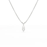 1 CT Lab Grown Diamond Marquise Solitaire Pendant