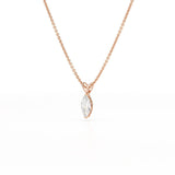 1 CT Lab Grown Diamond Marquise Solitaire Pendant