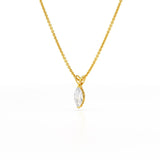1 CT Lab Grown Diamond Marquise Solitaire Pendant