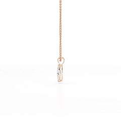 1 CT Lab Grown Diamond Marquise Solitaire Pendant