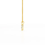 1 CT Lab Grown Diamond Marquise Solitaire Pendant
