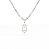 1 CT Lab Grown Diamond Marquise Solitaire Pendant