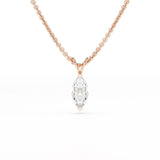 1 CT Lab Grown Diamond Marquise Solitaire Pendant