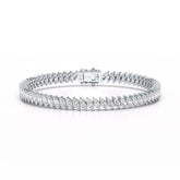 Marquise 9.45 Carat Lab Diamond Tennis Bracelet