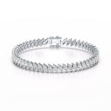 13.25 Marquise Cut Carat Tennis Lab Diamond Bracelet