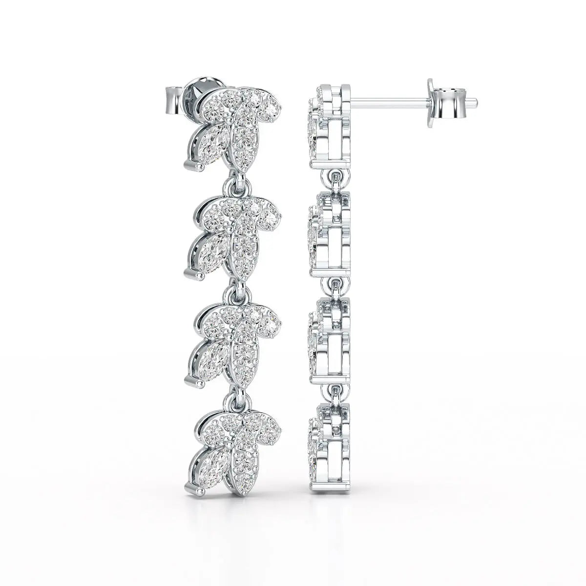 Marquise Cut 0.7 CT Lab Diamond Dangle Earring Jama Jewels