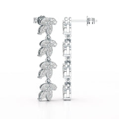 Marquise Cut 0.7 CT Lab Diamond Dangle Earring Jama Jewels