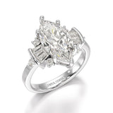Marquise 3.49 Carat Lab Grown Diamond Wedding Ring - Jama Jewels