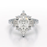 Marquise 3.49 Carat Lab Grown Diamond Wedding Ring - Jama Jewels