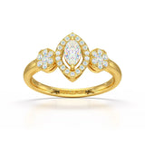 Marquise Cut 0.57 CT Lab Grown Diamond Ring