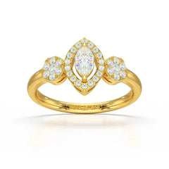 Marquise Cut 0.5 CT Lab Grown Diamond Ring Jama Jewels