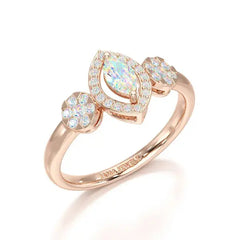 Marquise Cut 0.5 CT Lab Grown Diamond Ring Jama Jewels