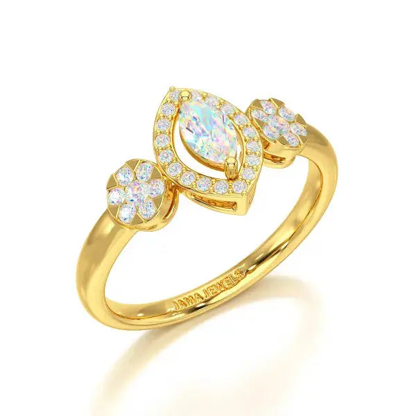 Marquise Cut 0.5 CT Lab Grown Diamond Ring Jama Jewels