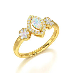 Marquise Cut 0.5 CT Lab Grown Diamond Ring Jama Jewels